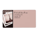 Postcards from Paris Return Address Labels label