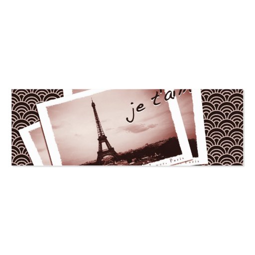 Postcards from Paris Tiny Contact Card Business Card
