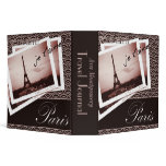 Postcards from Paris Travel Journal 2" Binder