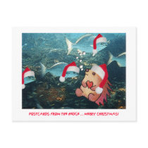 POSTCARDS FROM THE hEDGE - Visiting the Santa Fish by BitsOfWhimsy POSTCARDS FROM THE hEDGE - Visiting the Santa Fish