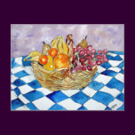 postcards fruit basket still life art post cards
