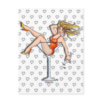 Postcards - Girl in a Martini Glass, Olivia