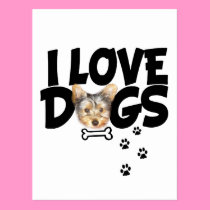 POSTCARDS I LOVE DOGS postcards