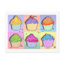 Postcards - Pop Art Cupcakes