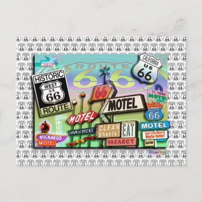 Postcards - Route 66 The Mother Road 18SQ