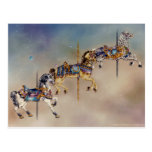 Postcards - Three Carousel Horses