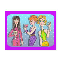Postcards - Three Martini Divas
