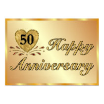 Poster - 50th Anniversary - Gold posters by SpiceTree_Weddings Poster - 50th Anniversary - Gold posters