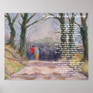 Poster: A poem by John Dyhouse zazzle_print