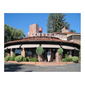 Poster: A Popular Coffee Shop in Paso Robles print