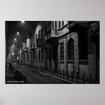 Poster: A Street in Milan, Italy