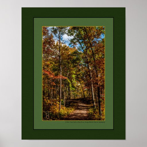 Poster A Well Trod Path in the Red River Poster Zazzle