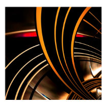 Poster Abstract Art Gold Space 2 posters