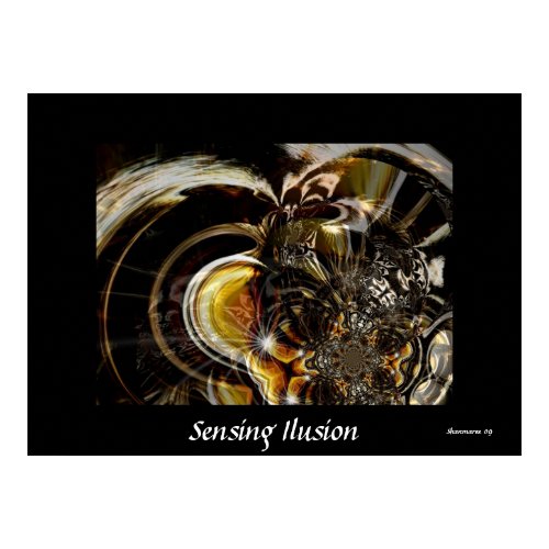 Poster Abstract Art Sensing Ilusion print