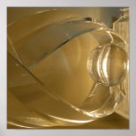 POSTER - abstract in GOLD and LIGHT