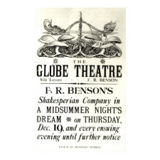 Poster advertising 'A Midsummer Night's Dream'