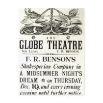 Poster advertising 'A Midsummer Night's Dream' Postcards