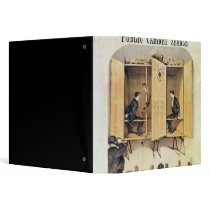 Poster advertising a psychic performance 3 ring binder