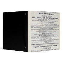 Poster advertising emigrant services binders