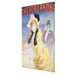 Poster Advertising the 'Theatrophone' Gallery Wrapped Canvas