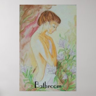 Poster After the bath print