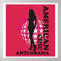 POSTER AMERICAN CHIC - ANTI OBAMA