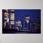 Poster / An evening view of the New York skyline posters