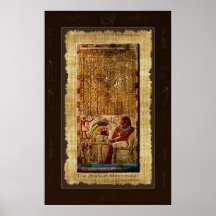 Poster antiguo del arte de Stela del egipcio