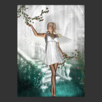 Poster Art Fantasy White Angel Fairy posters by Darling_Gifts Poster Art Fantasy White Angel Fairy posters