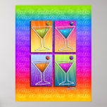 Poster, Art - Pop Art Martinis