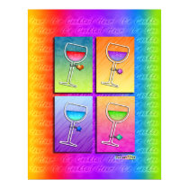 Poster, Art - Pop Art Wine posters by TheMartiniDiva Poster, Art - Pop Art Wine posters