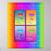 Poster, Art - Pop Art Wine
