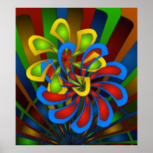Poster Art Print "Entangled SpinStars"  Fine Art