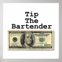 Poster, Art - TIP THE BARTENDER!