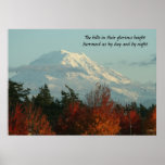 Poster: Autumn Mt. Rainier