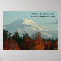 Poster: Autumn Mt. Rainier