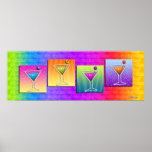 Poster, Banner - Pop Art Martinis