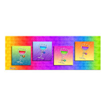 Poster, Banner - Pop Art Wine posters by TheMartiniDiva Poster, Banner - Pop Art Wine posters