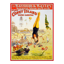 Poster Barnum & Bailey Circus Water Coney Island posters by Zazzle_Vintage Poster Barnum & Bailey Circus Water Coney Island posters