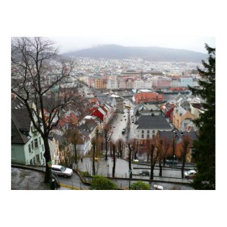 Poster, Bergen from Skansen 08 print
