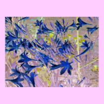 Poster Blue flowers posters
