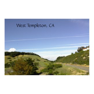 Poster: Blue Skies Over West Templeton, CA print