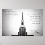 Poster - Boston Massachusetts LDS Temple 2