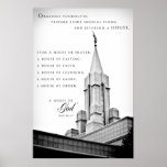 Poster - Bountiful Utah LDS Temple posters