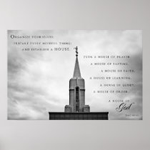Poster - Bountiful Utah LDS Temple 2