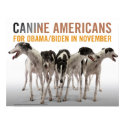 POSTER Canine Americans for Obama/Biden 2008 posters