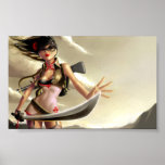 POSTER/CANVAS PRINT · Sookie and her katana