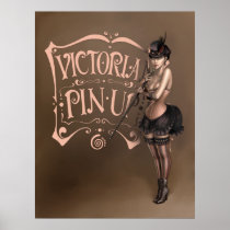 POSTER/CANVAS PRINT ·  victorian pinup posters
