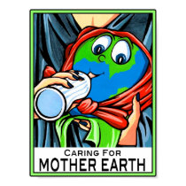 Poster: "Caring for Mother Earth" posters by Aquavel Poster: "Caring for Mother Earth" posters