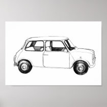 Poster classic English Car